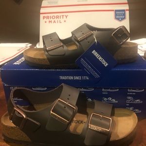 NEW Birkenstock Milano Habana Brown Leather, 38 Regular